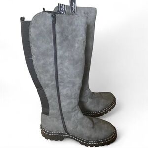 Rieker Women's Gray High Boots
